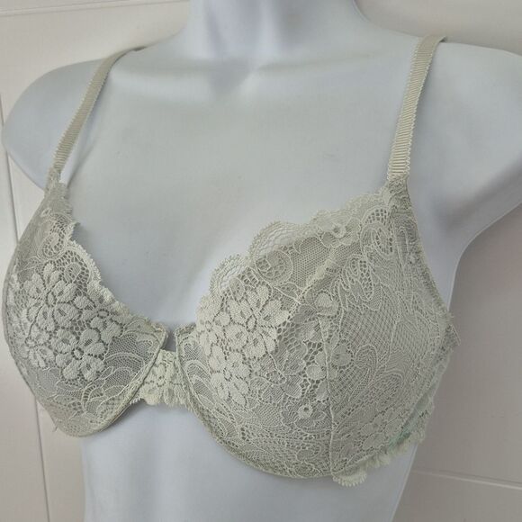 Vintage Victoria's Secret IPEX Lace Demi Bra 36C 2008 Y2k - Picture 2 of 9